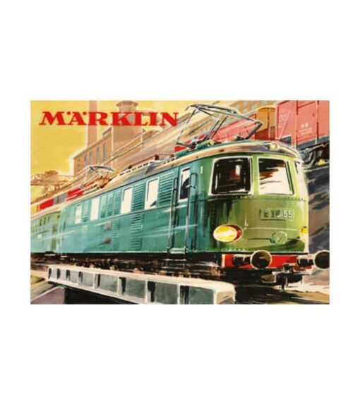 Marklin trein E 1855 - metalen bord