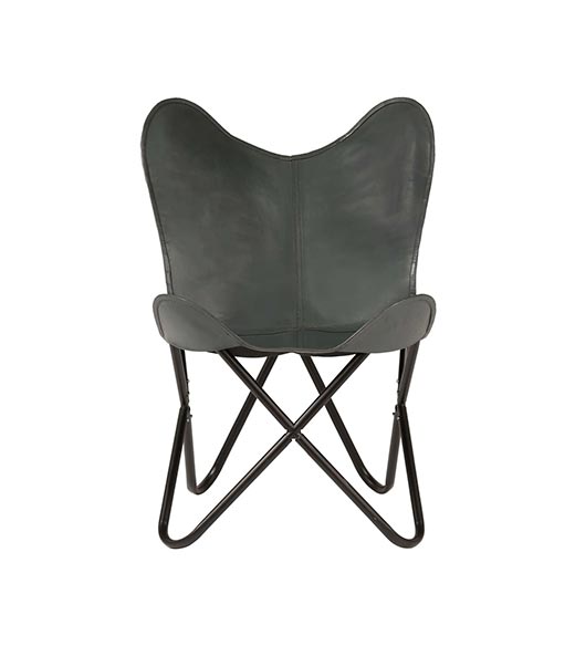 Vlinderstoel butterfly fauteuil grijs