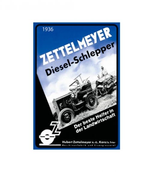 Zettelmeyer Diesel Schlepper - metalen bord