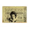 David Bowie Odeon Hammersmith - metalen bord
