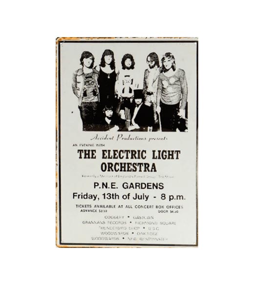 The electric light orchestra - metalen bord