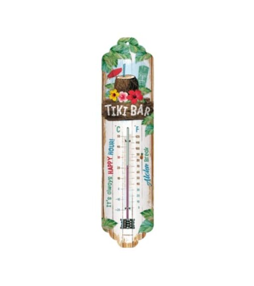 Tiki bar thermometer