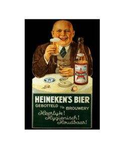 Heineken's bier brouwerij - metalen bord