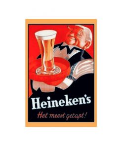 Heineken's het meest getapt - metalen bord