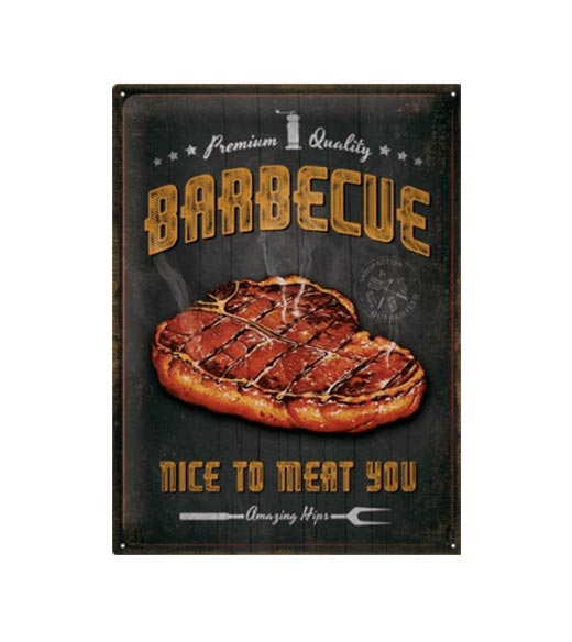 Barbeque Premium Quality - metalen bord