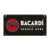 Bacardi is served here - metalen bord