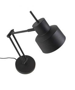 Charlie 1-lichts industriele tafellamp zwart