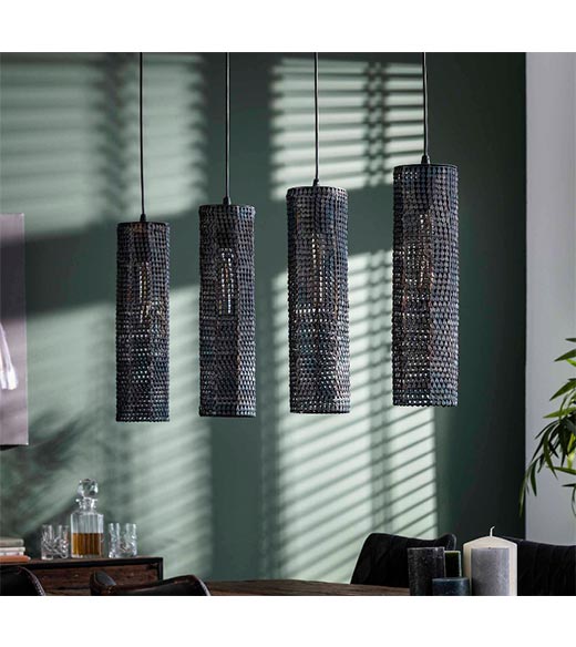 Cooper 4-lichts industriele hanglamp buis