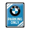 BMW parking only 15cm x 20cm - metalen bord