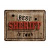 Best sheriff in town - metalen bord