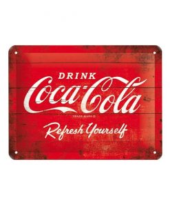 Drink Coca Cola rood - metalen bord