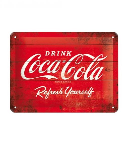 Drink Coca Cola rood - metalen bord