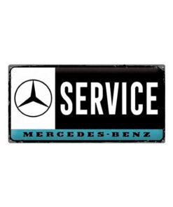 Mercedes Benz service - metalen bord