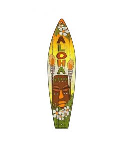 Aloha tiki surfplank - metalen bord