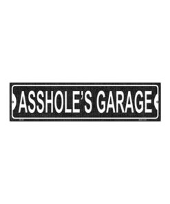Asshole's garage - metalen bord