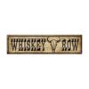 Whiskey row - metalen bord