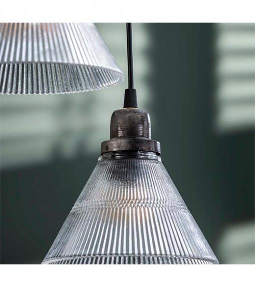 Rondow hanglamp industrieel 5-lichts getrapt