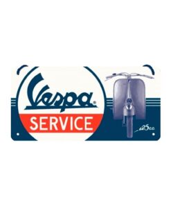 Vespa service 10cm x 20cm - metalen bord