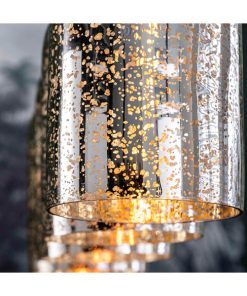 Tigrus 3-lichts hanglamp industrieel glas
