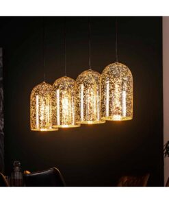 Tigrus 3-lichts hanglamp industrieel glas