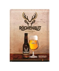 Belgisch bier Rochehaut - metalen bord