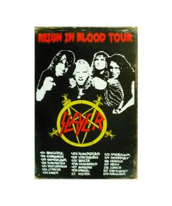 Slayer band - metalen bord