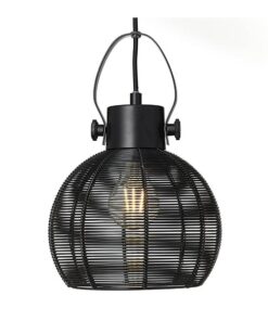 Otis 3-lichts hanglamp industrieel zwart