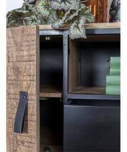 Perry tv meubel industrieel metaal/ hout 120cm