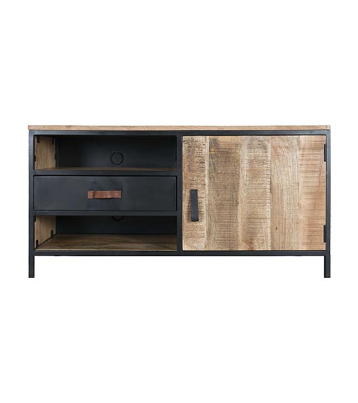 Overeenkomend plaats beu Tycho tv meubel industrieel metaal/ hout 120cm 
