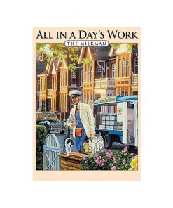 All in a Day's Work The Milkman - metalen bord