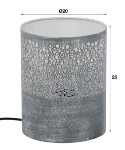 Farro 1-lichts tafellamp industrieel grijs