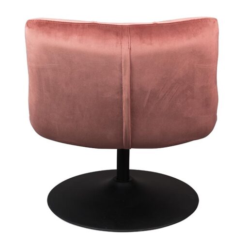 Dutchbone lounge fauteuil Bar velvet oud roze