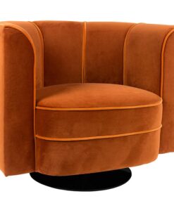 Dutchbone lounge fauteuil Flower oranje