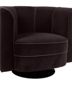 Dutchbone lounge fauteuil Flower zwart