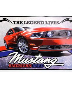 Ford Mustang american bred - metalen bord