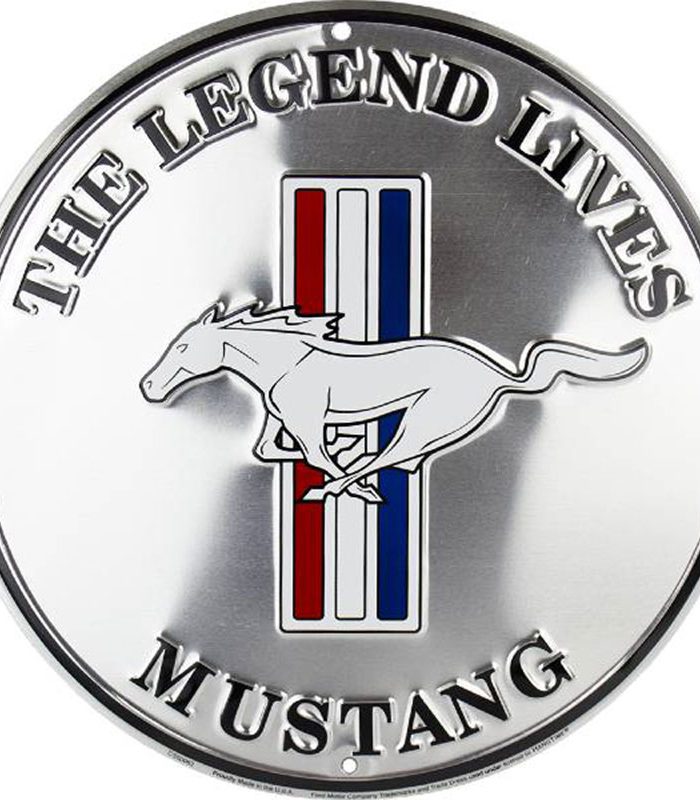 Ford Mustang the legend - metalen bord