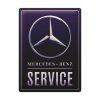 Mercedes Service blauw - metalen bord