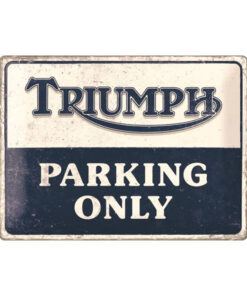 Triumph Parkeerbord - metalen bord
