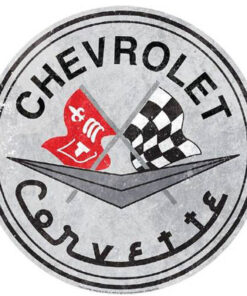 Chevrolet Corvette dome - metalen bord