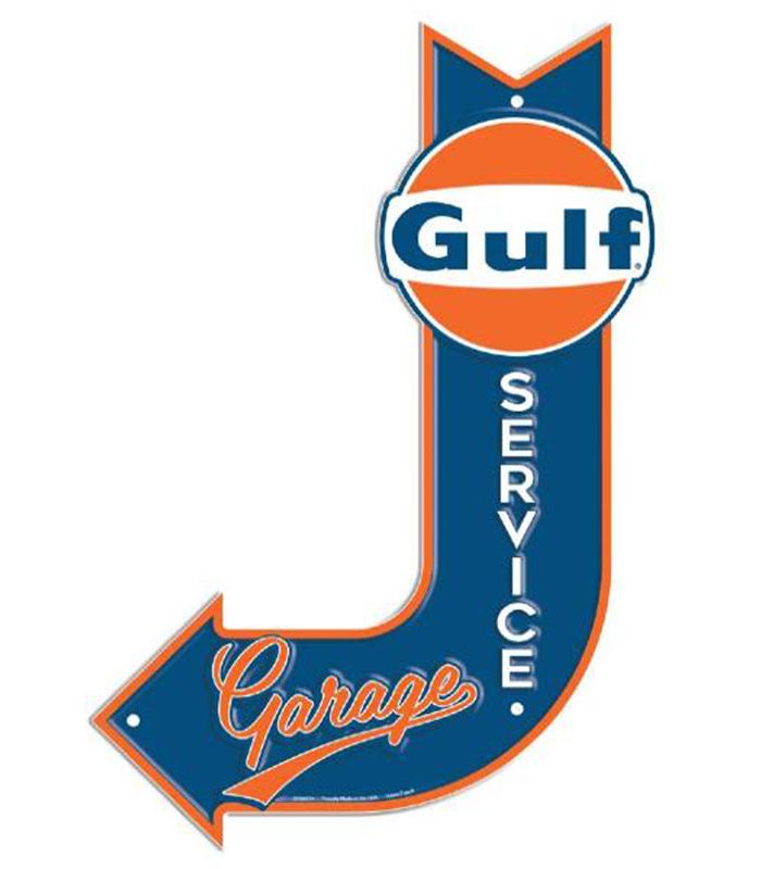 Gulf Garage pijl - metalen bord