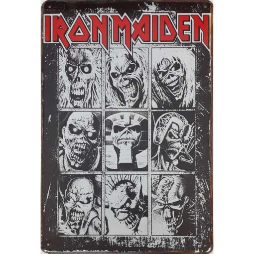 Iron Maiden eddy - metalen bord