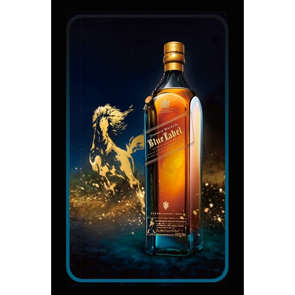 Johnnie Walker whisky - metalen bord