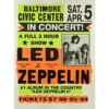 Led Zeppelin in concert - metalen bord