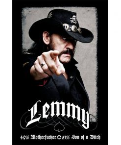 Lemmy 100% - metalen bord