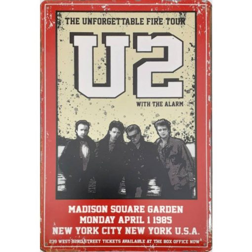 U2 Madison square - metalen bord