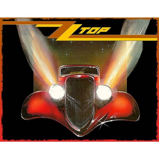 ZZ TOP car - metalen bord