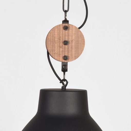 Denver 1-lichts hanglamp 42cm zwart