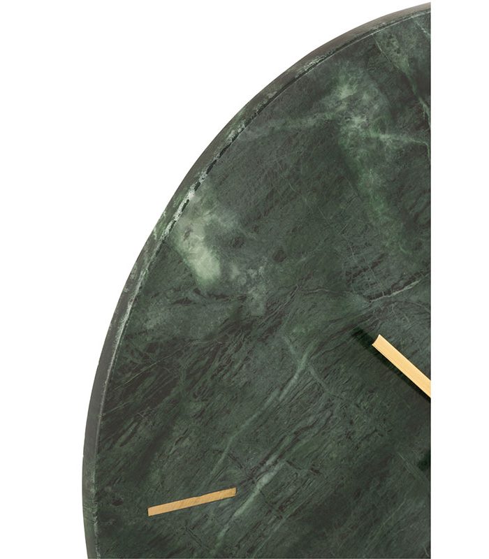 Marvington klok rond marmer groen 41cm