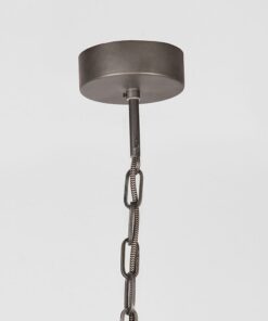 Denver 1-lichts hanglamp 42cm grijs staal