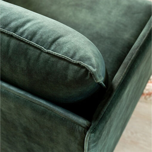 Riza 1 zits fauteuil Velvet groen